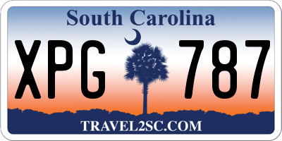 SC license plate XPG787