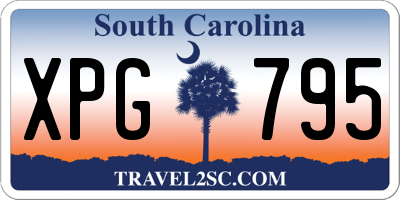 SC license plate XPG795