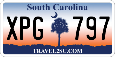 SC license plate XPG797