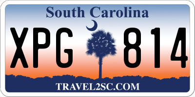 SC license plate XPG814
