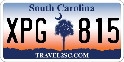 SC license plate XPG815