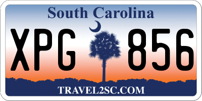 SC license plate XPG856