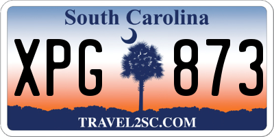 SC license plate XPG873