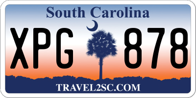 SC license plate XPG878