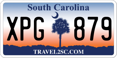 SC license plate XPG879