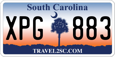 SC license plate XPG883