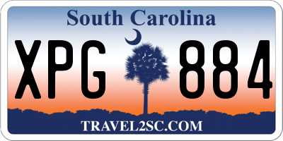 SC license plate XPG884