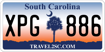 SC license plate XPG886