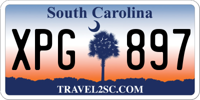 SC license plate XPG897