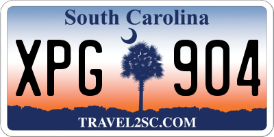 SC license plate XPG904