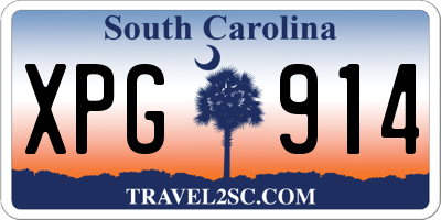 SC license plate XPG914