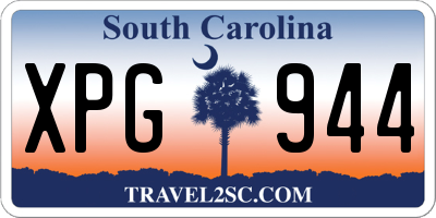 SC license plate XPG944