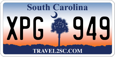 SC license plate XPG949