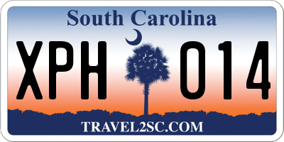 SC license plate XPH014