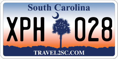 SC license plate XPH028
