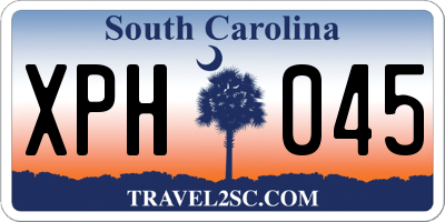 SC license plate XPH045
