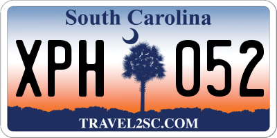 SC license plate XPH052