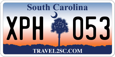 SC license plate XPH053