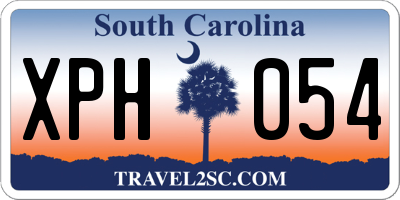 SC license plate XPH054