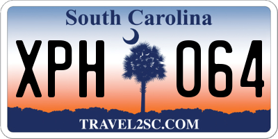 SC license plate XPH064