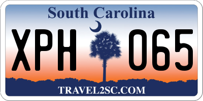 SC license plate XPH065