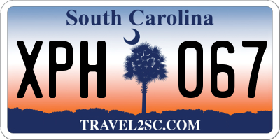 SC license plate XPH067