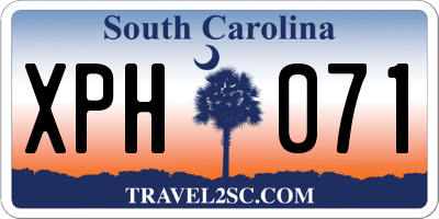 SC license plate XPH071