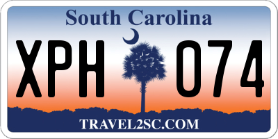 SC license plate XPH074