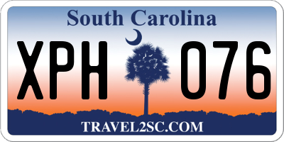SC license plate XPH076
