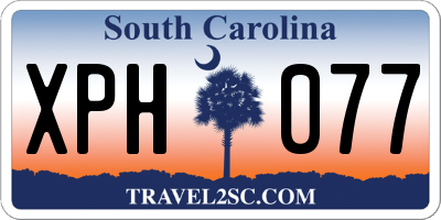 SC license plate XPH077