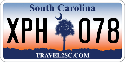 SC license plate XPH078