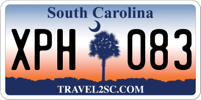 SC license plate XPH083