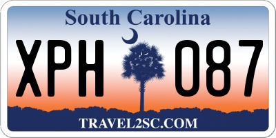 SC license plate XPH087