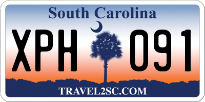 SC license plate XPH091