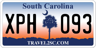 SC license plate XPH093
