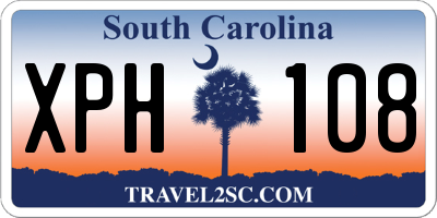 SC license plate XPH108