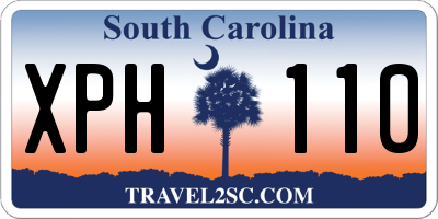 SC license plate XPH110