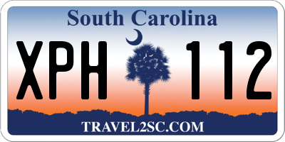 SC license plate XPH112