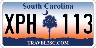 SC license plate XPH113