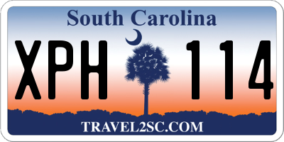 SC license plate XPH114
