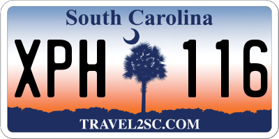 SC license plate XPH116