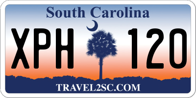 SC license plate XPH120