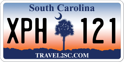 SC license plate XPH121