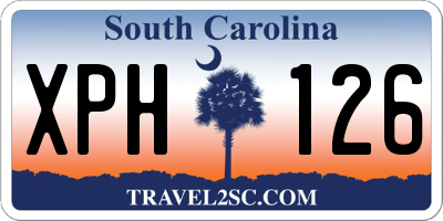 SC license plate XPH126