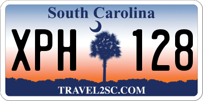 SC license plate XPH128