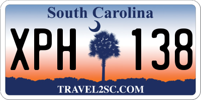 SC license plate XPH138