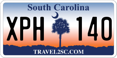 SC license plate XPH140