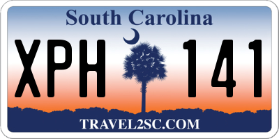 SC license plate XPH141