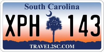 SC license plate XPH143