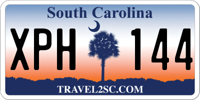SC license plate XPH144
